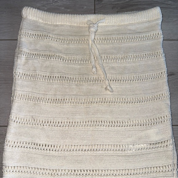 NWT Boohoo Crochet Lace Up Bralet and Skirt Co-ord in White Size Small - Picture 10 of 10